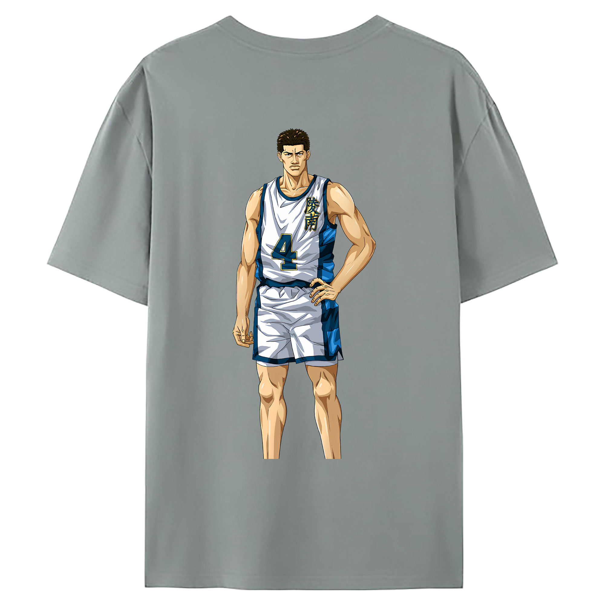 （画像用） SLAM DUNK／スラムダンク 綿100％ メンズ半袖Tシャツ（バックプリント） 通気性